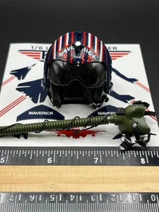 Casco DID Maverick Marina de los Estados Unidos Naval Aviador Teniente Pete 1/6 FIGURA DE ACCIÓN JUGUETES - Imagen 1 de 8