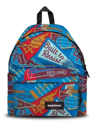 EASTPAK Padded Pak'r Rucksack Schulrucksack Clash Blue blau braun Neu - Bild 1 von 4