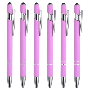 Kugelschreiber Spitze, 6er Pack 2 in 1 1,0 mm mittlere Spitze Stil 1, hell lila - Bild 1 von 6