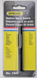 General 1/4" Hollow Steel Punch 1280F #910 - Picture 1 of 2