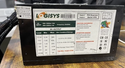 LOGISYS 575W ATX Power Supply Dual Fan - Image 1 of 4