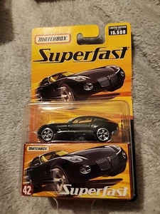MatchBox SUPERFAST PONTIAC SOLSTICE #42 Black Limited Edition 1 of 15,500 - Picture 1 of 3