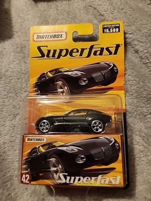 MatchBox SUPERFAST PONTIAC SOLSTICE #42 Black Limited Edition 1 of 15,500 - Image 1 of 3
