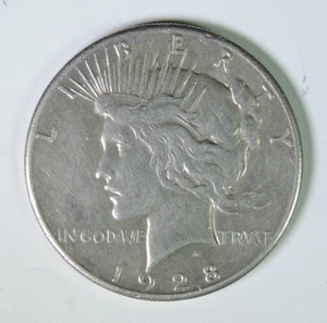 Silbermünze Peace 1928 1 Dollar Schlüssel Datum - Bild 1 von 2