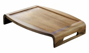 Lipper International Acacia Reversible Serving Tray, 20.75" x 15.38" x 3.5" - Picture 1 of 12