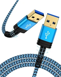 AILKIN USB to Cable, Male 3.0 A A Extension 6FT, Blue  - Picture 1 of 7