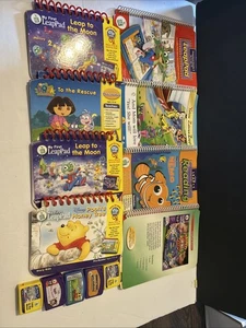 6 Leap Frog LeapPad Explorer Learning Game Cartridge & Book Lot Reading Mix - Picture 1 of 9