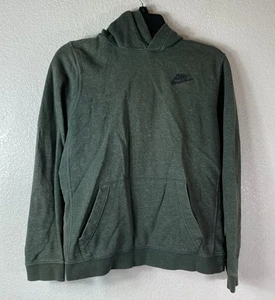 Nike Standard Fit Hoodie Youth Size Extra Large XL Embroidered Sweatshirt Gray - Picture 1 of 11