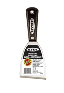 Chisel Wall Scraper w/3'' W HCS Blade & Nylon Tapered Handle - Hyde 0240 - Picture 1 of 4