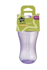 Tommee Tippee Essentials Free Flow Sportflasche 300ml für 12 Monate + Lila - Bild 1 von 4