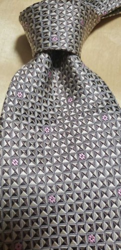 CELINE cravatta uomo seta originale usata cravatta abito classico lusso multicolore #24