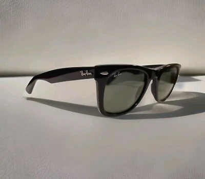 Gafas de sol Ray Ban Wayfarer RB2140 unisex - montura negra/lentes verdes Foto 1 de 4