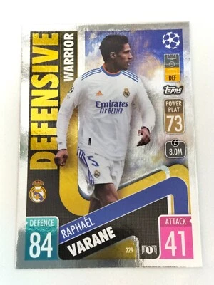 Raphael Varane #229 TOPPS Defensive Warrior MATCH ATTAX Champions League - Photo 1/2