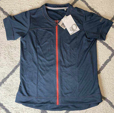 NUEVO CON ETIQUETAS Mujer XL Pearl Izumi Elite Escape Jersey NUEVO Ciclismo 5 Bolsillos Azul Marino Ciclismo Foto 1 de 4