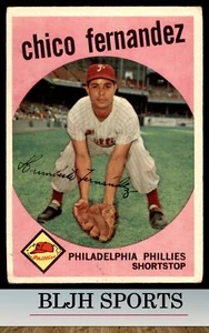 1959 Topps #452 Chico Fernandez Philadelphia Phillies - Picture 1 of 2