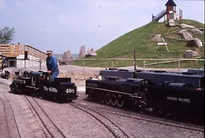Minature Narrow Gauge Railway Steam Locomotive 35mm Colour Slide C144 - Picture 1 of 1