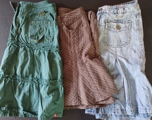 3 Röcke, Jeansröcke Gr. 36, Esprit grün, Street One blau, Heine braun, Rock - Bild 1 von 9