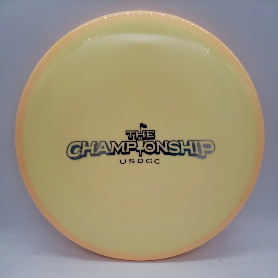 Innova USDGC The Championship Color Blend Star Roc Yellow Pink Swirl/Blue Silver - Image 1 of 2