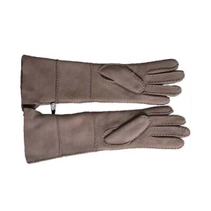UGG Sheepsken Long Pieced Slim Stormy Grey Gloves - Women's - Picture 1 of 3