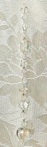 CRYSTAL HEART SUNCATCHER-CLEAR CRYSTAL-RAINBOWS-8.5"-HANDCRAFTED # 940 - Bild 1 von 2