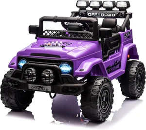 Ride on Truck Car 12V, Electric Vehicle W/Remote Control, 3 Speeds, LED Lights, - Picture 1 of 8
