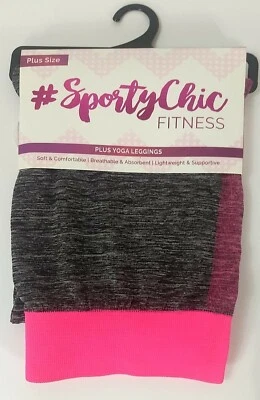 Leggings Deportivos Chic Fitness Yoga - TALLA GRANDE Hasta el Tobillo Apoyo Negros Foto 1 de 4