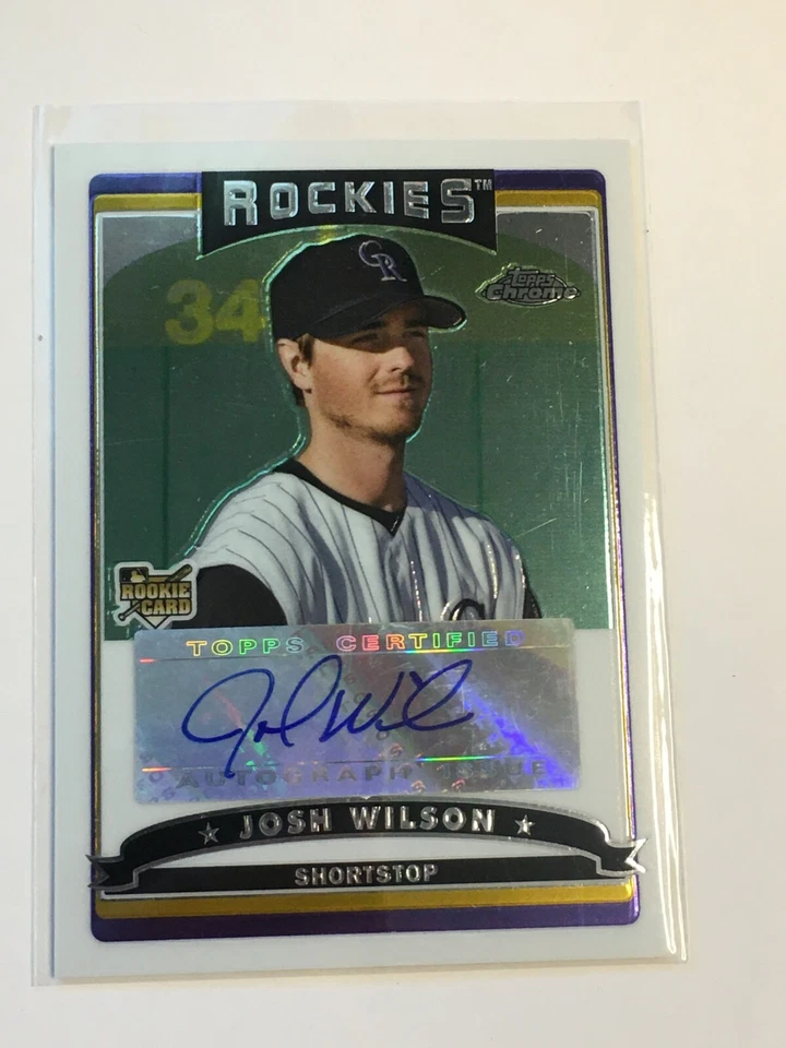 F63735  2006 Topps Chrome #351 Josh Wilson AUTO ROCKIES (RC)  - Image 1 of 1