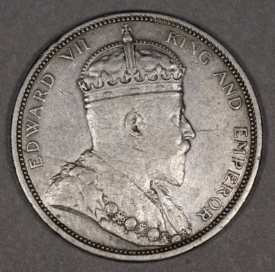 1903 B Straits Settlements Silver Dollar - Image 1 of 3