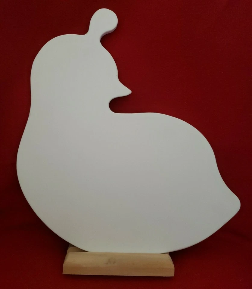 13 x 12 杜邦白石切割板糕点绘画艺术工作鹌鹑形状 — 第 1/4 张图片