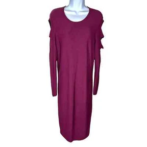 Abito maglione donna Torrid bordeaux manica lunga con spalline taglia 1/1X - Foto 1 di 6
