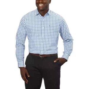 IZOD Men's Soft Washed Essentials Dress Shirt Regular Fit Large 16-16.5 34/35 - Picture 1 of 9