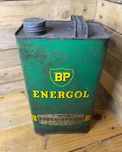 Vintage BP Energol Visco-Static Motor Oil 1 Gallon Can - Picture 1 of 10