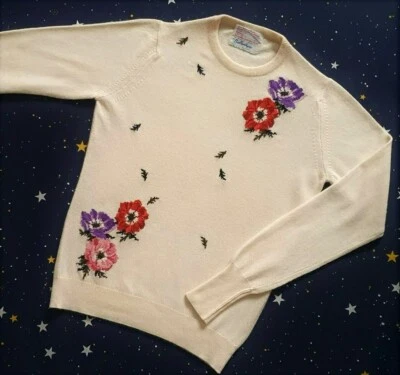 Suéter de Colección Ballantyne Para Brainin, Piccadilly Cashmere House Intarsia Talla S/M Foto 1 de 4