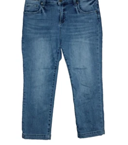 Kut From The Kloth Crop Straight Leg Jeans Women's 8 Mid Rise Denim 30X24 - Picture 1 of 2