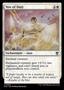 *MtG: 4x Vow of Duty - Commander Murders at Karlov Manor UC - magicman* - Bild 1 von 1