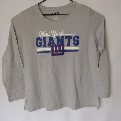 New York Giants Womens 75767 Sleepwear NFL Sweater And Pajamas Pair Size 3XL Cover