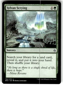 Sylvan Scrying Battle for Zendikar Regular MTG NM - Picture 1 of 2