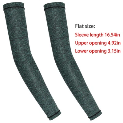 Unisex UV Protection Cooling Arm Sleeves Compression Non-slip Breathable Cycling - Image 1 of 4