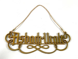 Metallschild ASBACH URALT Reklame Werbung Metallguss alt vintage - Bild 1 von 4