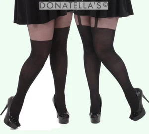 ÜBERGRÖSSE MOCK HOSER STRUMPFHOSE Overknee Strumpfhose 20 22 2xl 2x24 26 3xl 28 30 - Bild 1 von 4