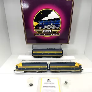 MTH Premier 20-2219-1 Santa Fe Blue F-3 ABA Diesel Engines PS.1 New O BCR #201L - Picture 1 of 24