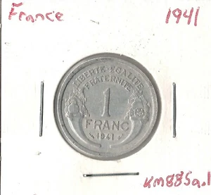 Coin France 1 Franc 1941 KM885a.1 - Picture 1 of 1
