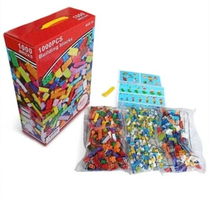 1000 pcs Building Block Bricks Educational Creative Kids Toys + Color Box - Picture 1 of 5