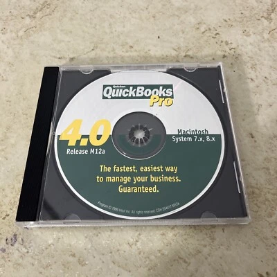 QuickBooks Pro 4.0 Software CD Macintosh System 7.x, 8.x 1999 - Image 1 of 3