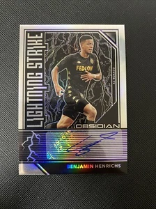 2019-20 Panini Obsidian Benjamin Henrichs AS Monaco Lightning Strike Auto /75 - Bild 1 von 2