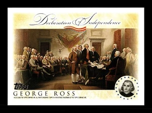 2006 Topps Declaration of Independence Insert Card - George Ross - Picture 1 of 2