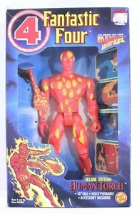 1994 Fantastic Four Human Torch Deluxe Edit VTG Action Figure Toy Biz New Sealed - Picture 1 of 12