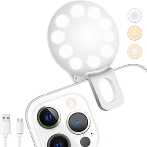 Mini Ring Light, Upgraded Sansent Small Clip on Ring Light, Portable LED Light f - Picture 1 of 12