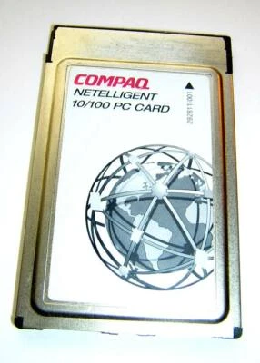 Compaq Netelligent 10/100 Ethernet LAN Adapter PC Card with Dongle Cable - Image 1 of 2
