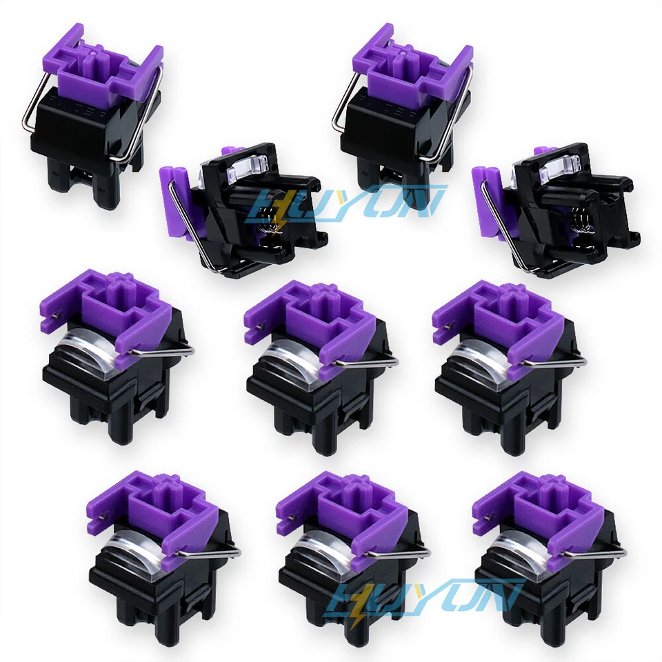 10pcs Purple Clicky Optical Switches Hot Swap Switch for Razer Huntsman Keyboard - Image 1 of 4